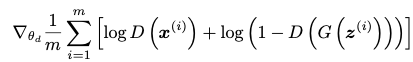 Discriminator Update Step Equation